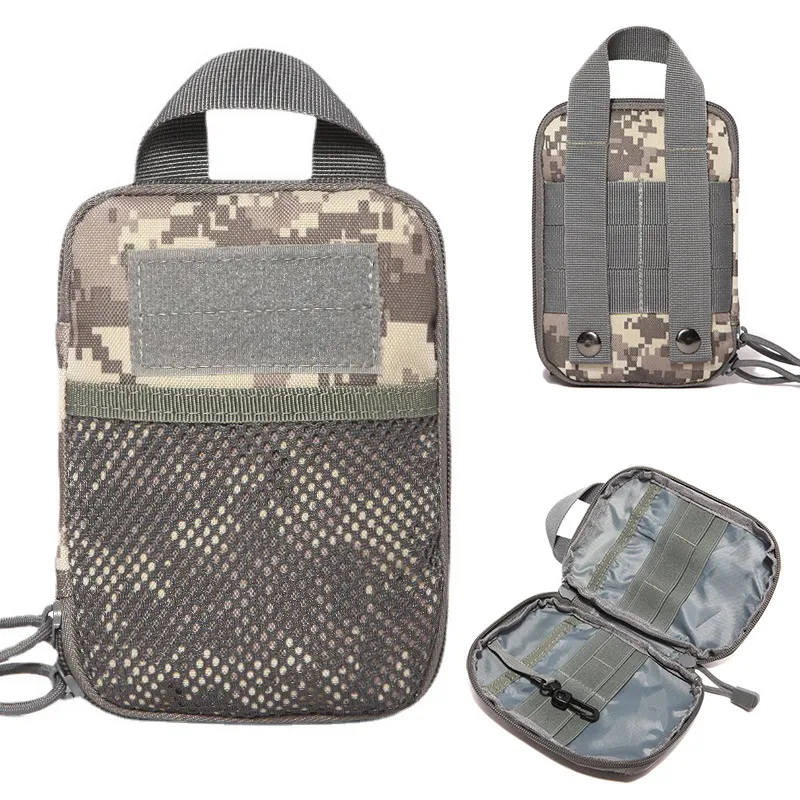 Molle Accessory Bag, Camouflage Waist Bag EDC Toolkit Medical Emergency Kit