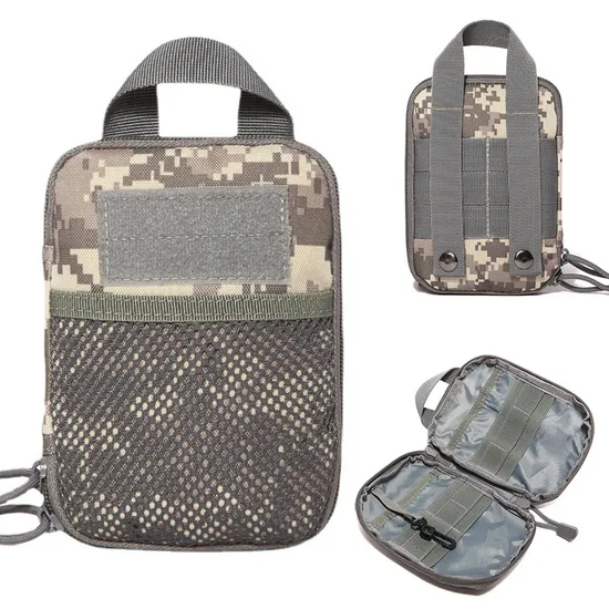 Molle Accessory Bag, Camouflage Waist Bag EDC Toolkit Medical Emergency Kit
