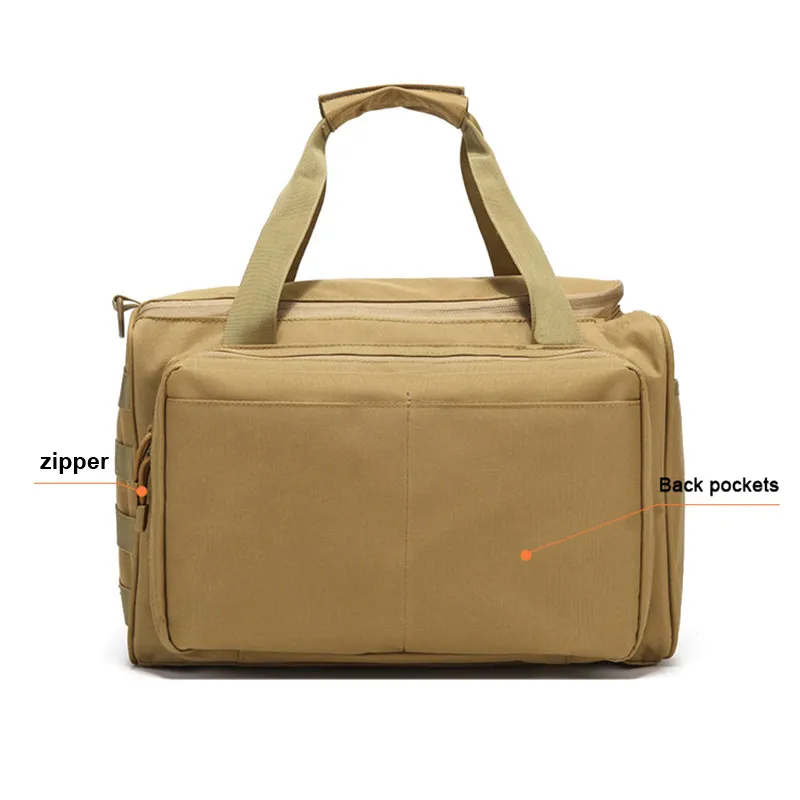 600d Tactical Gun Bag Outdoor Anti Splash Handbag Sports One Shoulder Multifunctional Camouflage Storage Bag