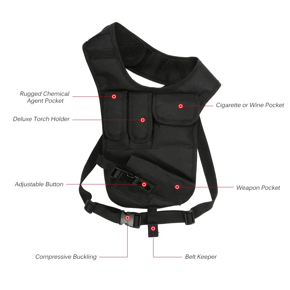 Tactical Shoulder Invisible Shoulder Bag Hidden Underarm Gun Case Bag