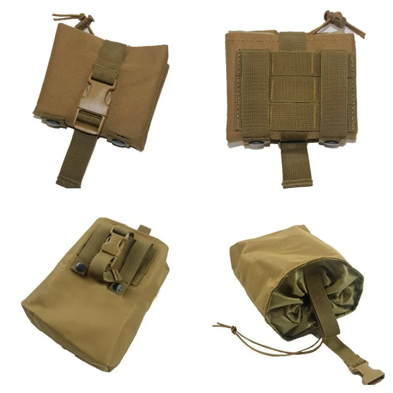 Folding Recycling Bag Molle Accessory Hanging Bag Outdoor Sports Multifunctional Waist Bag