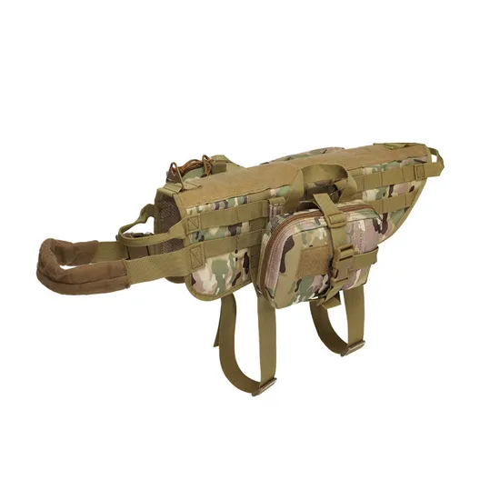 Manufacturer Large and Medium-Sized Dog Tactical Vest Molle Vest for Practical Training Dog Vest