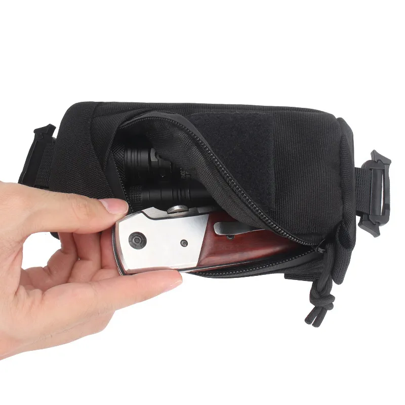 Tactical Portable Outdoor Mountaineering and Hiking Mobile Phone Bag EDC Accessory Kit Shoulder Strap Hanging Bag