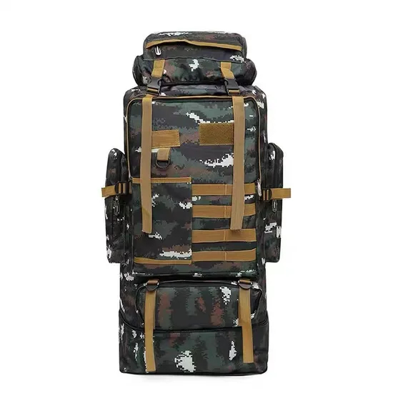 100L Ultra Large Capacity Backpack Outdoor Mountaineering Travel Luggage Camouflage Backpack