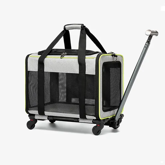 Large-Capacity Trolley Pet Carrying Bag Breathable Dog Bag Foldable Trolley Breathable Cat Shoulder Bag