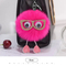 Puff Ball Owl Faux Fur POM POM Keychain Handbag Purse Jewelry Holder Keyring Backpack Pendants