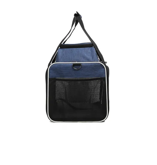 Airline Approved Foldable Cat Dog Carrier Wheels Bag Fully Detachable Pet Trolley Cat Bagpack with Removable Wheels