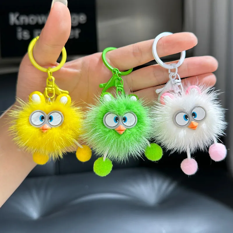 Wholesale Cute Fox Fur Elf Car Keychain Plush Pendant