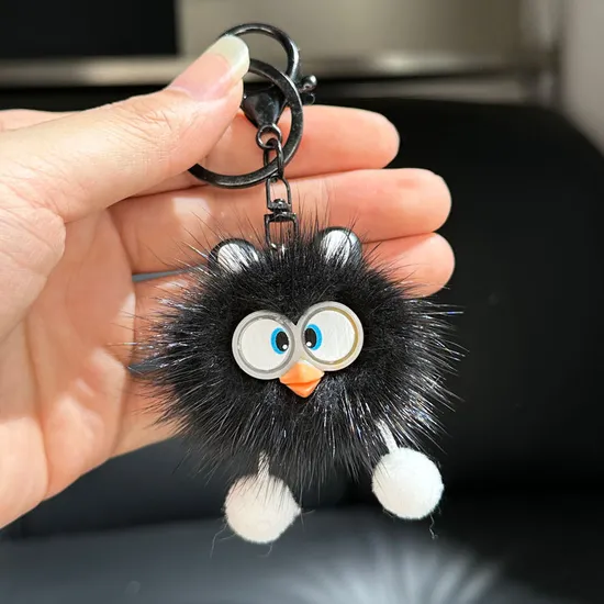 Wholesale Cute Fox Fur Elf Car Keychain Plush Pendant