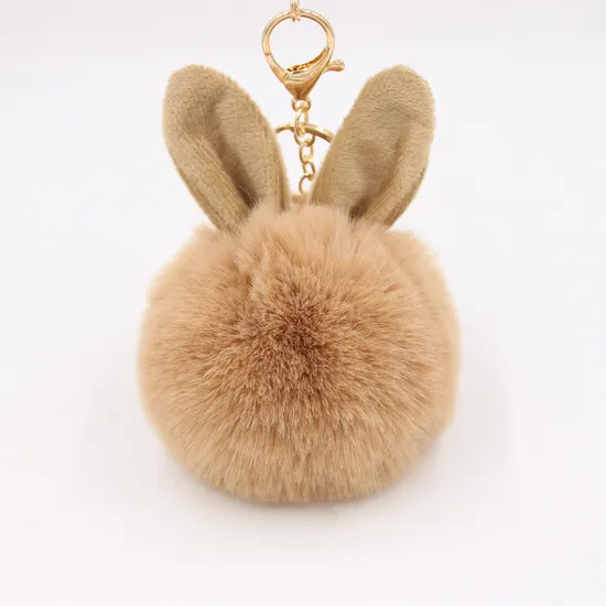 Wholesale High Quality Cute Rabbit Ears Student Bag Hanging Accessories Plush Key Chains