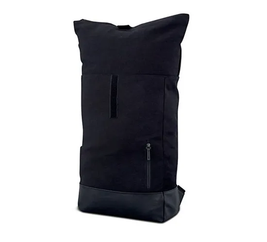 Water-Repellant Durable Vintage Flexible Black Canvas Backpack