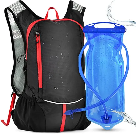 Factory Custom Outdoor Sports Hydration Pack with 2L Water Bladder Cycling Backpack Motor Driving Hiking Walking Bag