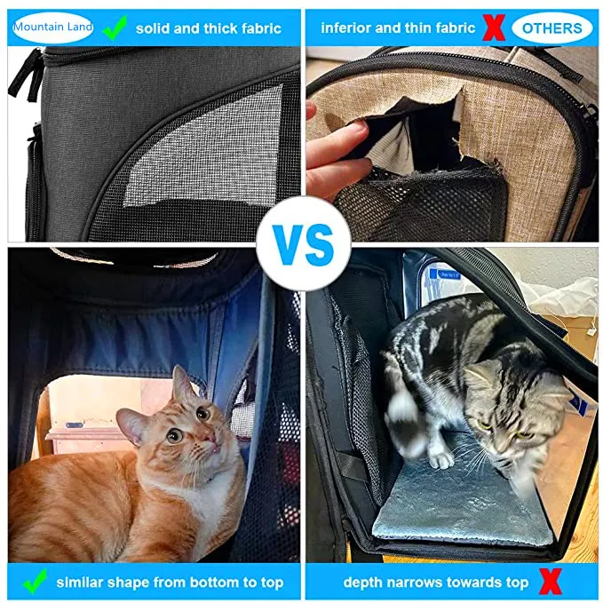 Factory Custom Pet Carrier Backpack Expandable for Cats Dogs Breathable Mesh Cat Backpack