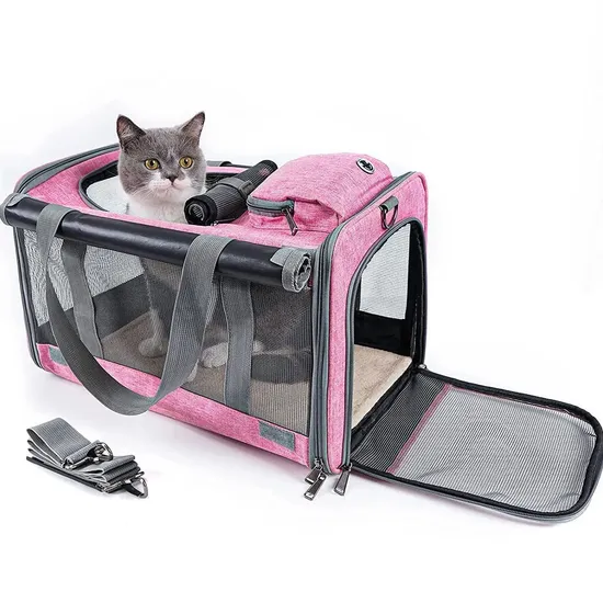 Portable Pet Outdoor Travel Products Soft Sided Foldable Breathable Small Dog Cat Puppy Carrier Sling Bag