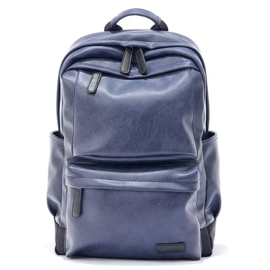 Fashion Bag Big-Capacity Travel Business PU Laptop Man Backpack Bag
