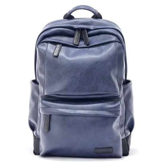 Fashion Bag Big-Capacity Travel Business PU Laptop Man Backpack Bag