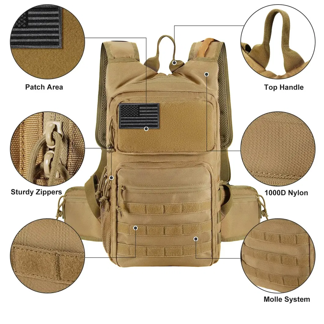 Factory Custom Tactical Hydration Pack Lightweight Insulation Water Backpack
