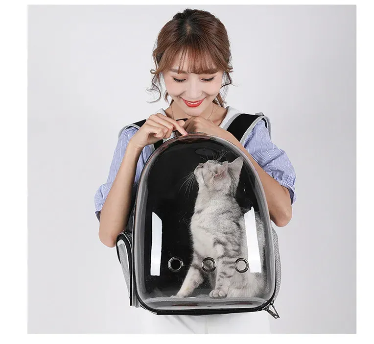 Customize Portable Cat Backpack Travel Transparent Bubble Pet Carrier