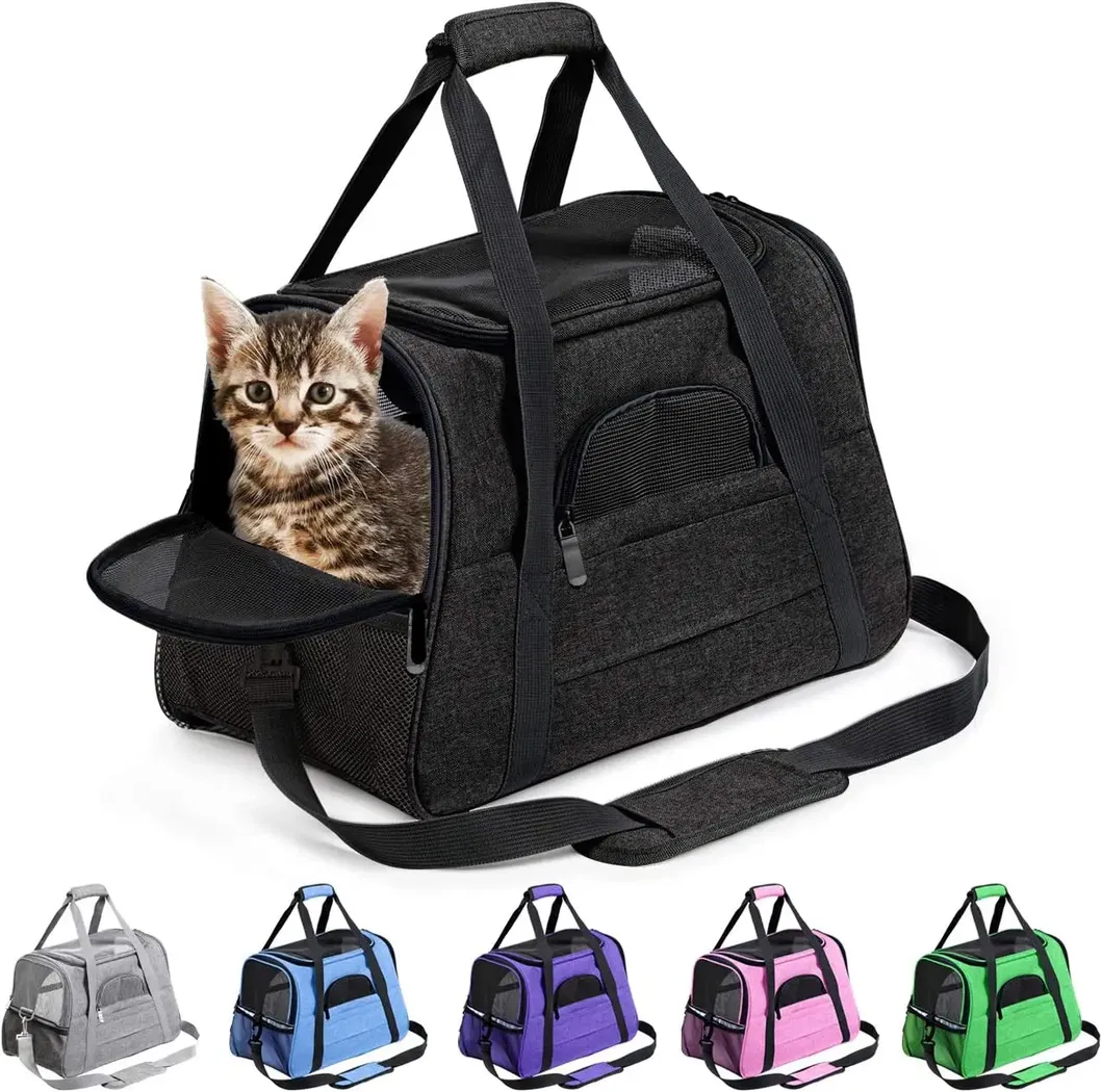 Pet Carrier Bag Hot Sale High Quality Durable Expandable Airline Approved Cat Bag Pet Cages Carrier for Travel