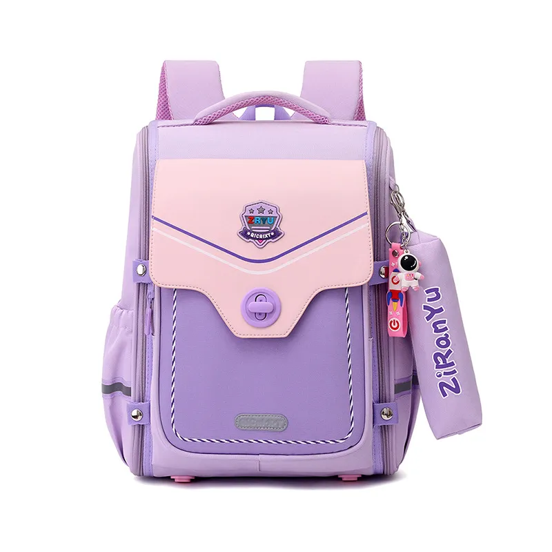 New Backpack 3-6 Grade Spine Protection and Weight Reduction for Boys and Girls Large Capacity Student Backpack