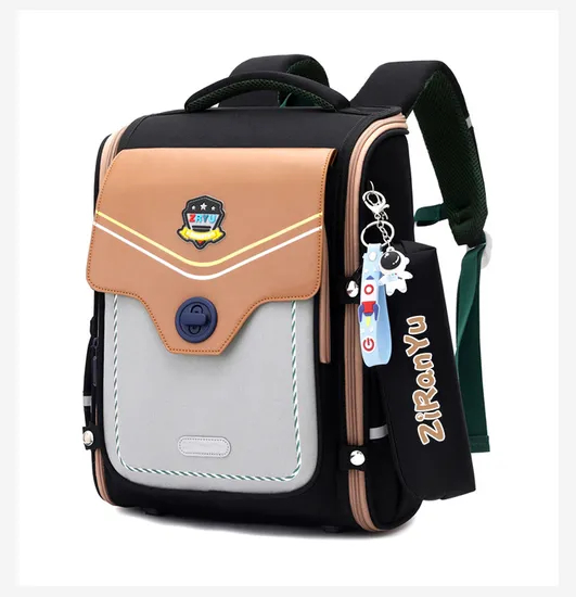 New Backpack 3-6 Grade Spine Protection and Weight Reduction for Boys and Girls Large Capacity Student Backpack
