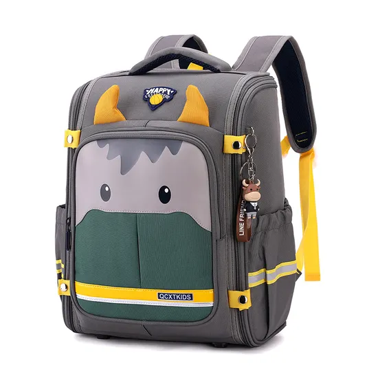 New Shoulder Backpack for Elementary School Students Boys and Girls Cute Cartoon Lightweight Spine Protection Backpack