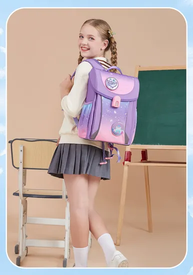 Primary School Children′s Backpack with Large Capacity and Lightweight Backpack for Girl and Boy