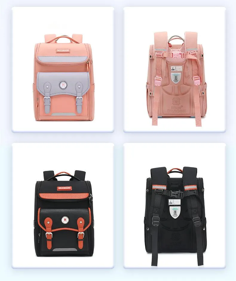 Primary School Children&prime;s Lightweight Backpack Reducing Burden and Protecting Spine Boys and Girls Large Capacity Waterproof