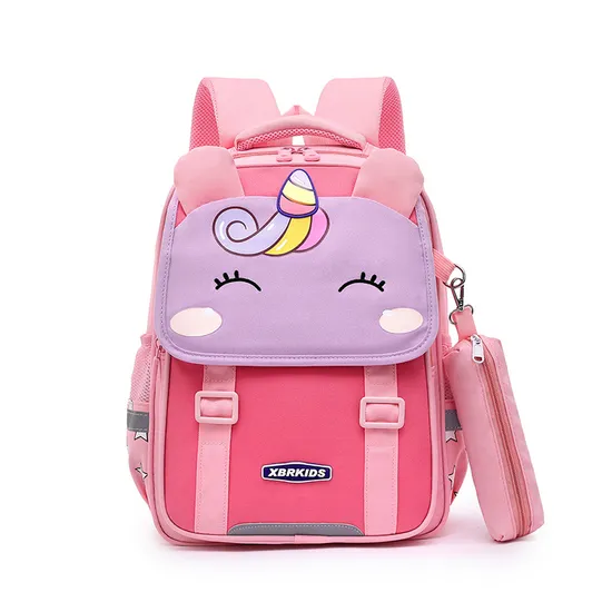 New Primary School Backpack for Boys and Girls with Reduced Load 2ND to 5th Grade Large Capacity Backpack