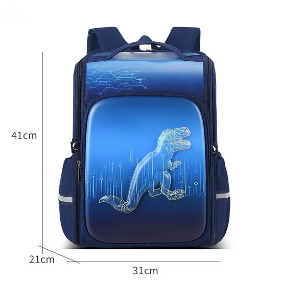 New Elementary School Student Astronaut Unicorn Love Smiling Face Integrated Hard Shell Backpack