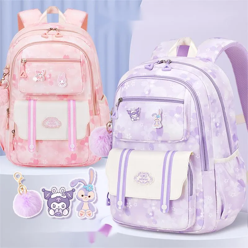 2024 New Primary School Children&prime;s School Backpack Anti Splashing Backpack Girls