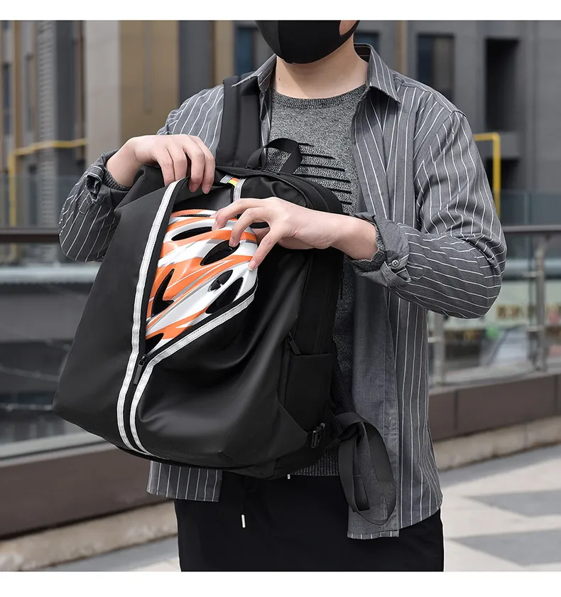 New Design Helmet Backpack Basketball Baackpack 15.6-Inch Computer Business Men&prime;s Backpack