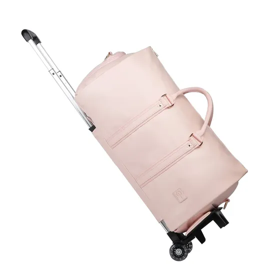 Travel Suit Bag with Wheels Luggage Clothing Storage Detachable Pull Rod Travel Clothing Bag