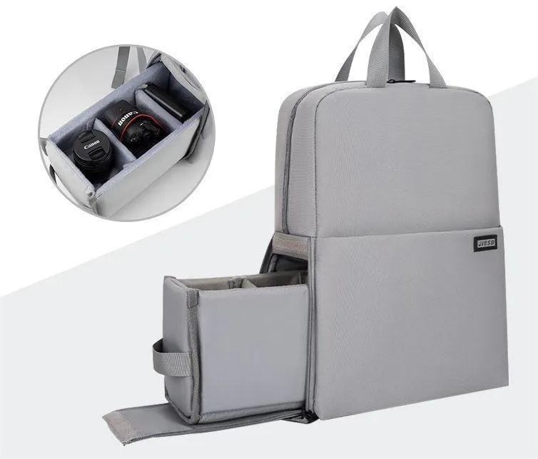 Multi Functional Layered Camera Bag Waterproof SLR Backpack Professional Outdoor Photography Bag