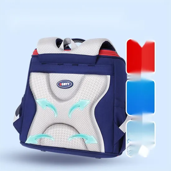 Factory Children′s Primary School Student Spinal Protection Weight Reduction Oxford Cloth Anti Splashing Backpack