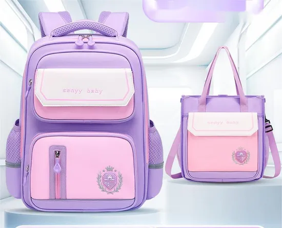2024 New Primary School Schoolbag Children′s Shoulder Anti Splashing Large Capacity Oxford Schoolbag