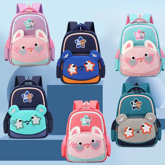 New Cartoon Elementary School Backpack for Men Cute Cartoon Backpack