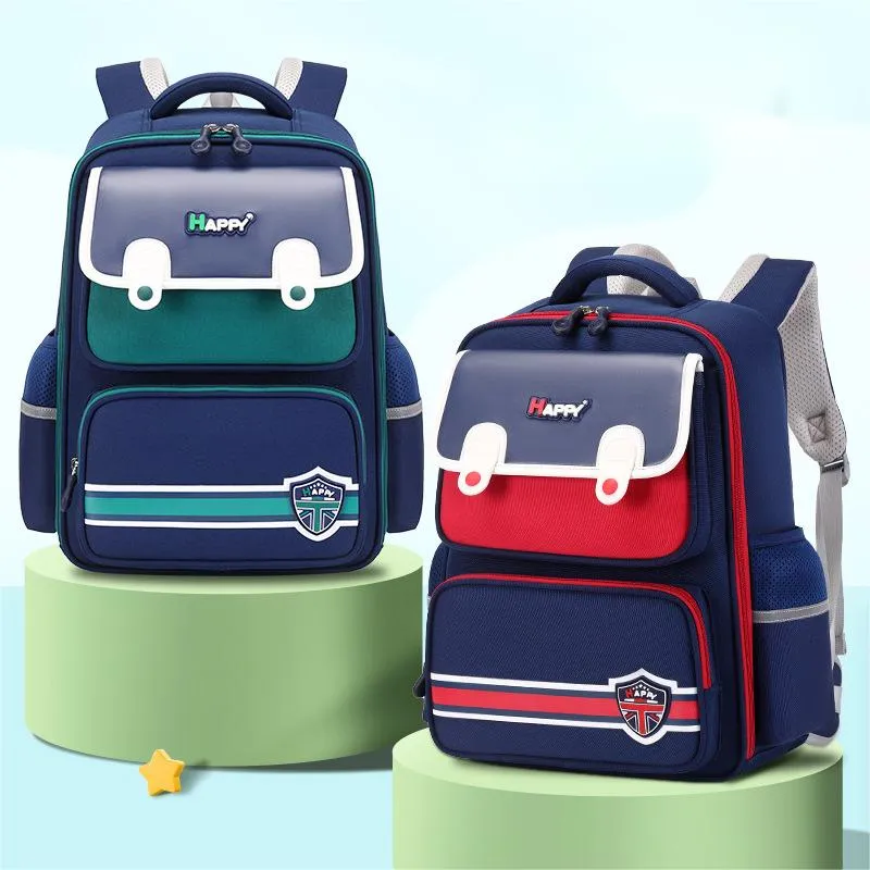 2024 Factory Customized Primary School Children&prime;s School Bag Backpack to Reduce Load Oxford Lightweight Water Splashing