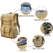 Customized Retro Fashion Waxed Canvas Backpack Outdoor Large Capacity Waterproof SLR Camera Backpack