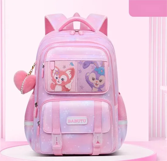 New Elementary School Backpack for Girls Spinal Protection and Weight Reduction Lightweight Travel Backpack