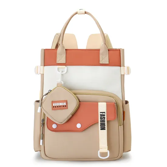 Primary School Student Large Capacity Backpack Simple Children′s Backpack Girl′s Backpack