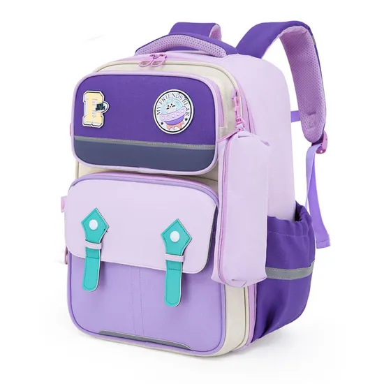 2024 New Primary School School Backpack Lightweight Spine Protection Load Reduction Children′s Backpack