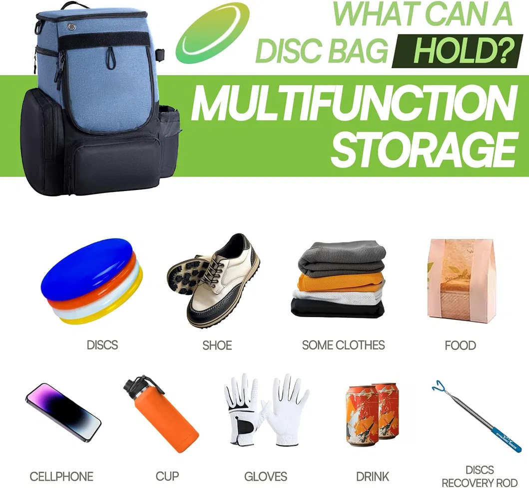 Frisbee Disc Golf Backpack Durable Waterproof Storage Bag Golf Backpack