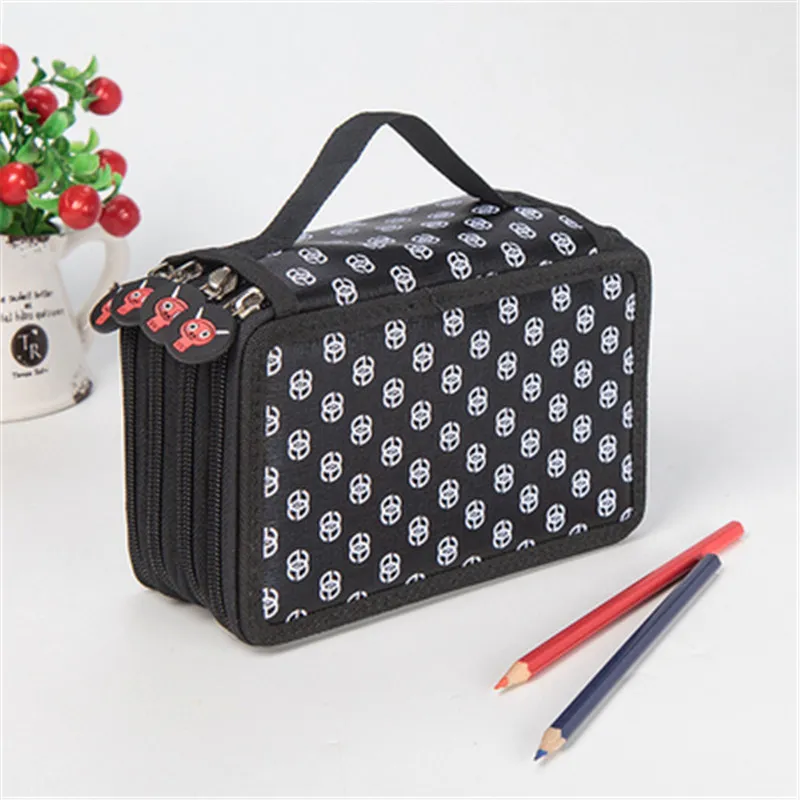 Oxford Cloth 72 Color 78 Hole Art Painting Pencil Case Student Stationery Bag Pencil Storage Bag Stationery Pencil Case