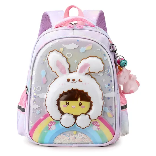 Childrens Backpack Cartoon Fashion Print Elementary School Backpack Large Capacity Kindergarten Backpack