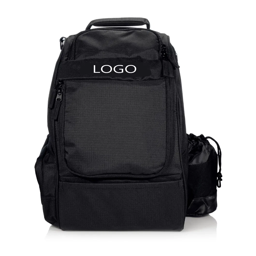 2024 New Customized Logo Large Capacity Outdoor Sports Frisbee Disc Golf Bag Backpack