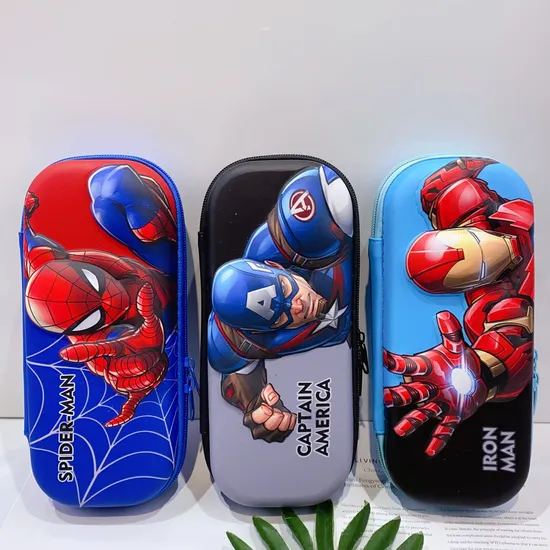 New 3D Pencil Case Double-Layer Primary School Student Large Capacity Stationery Bag Pencil Case
