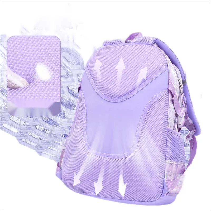 New Shoulder Protection for Girls New Spine Protection Elementary School Students Backpack