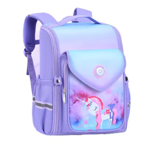 Primary School Student Anti Splashing and Load Reduction Integrated Boys and Girls Fashion Cartoon Customized Backpack