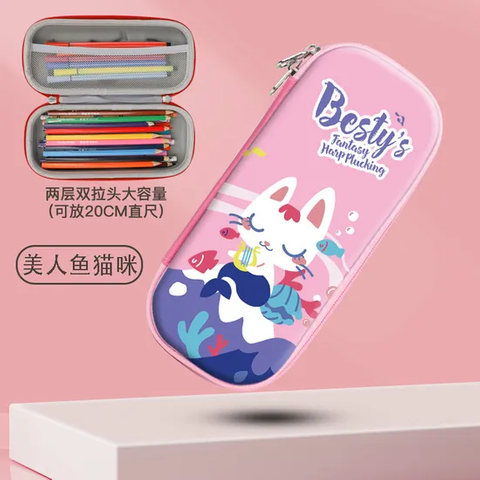 New Stationery Box 3D Creative Cartoon Elementary School Pencil Box Children′s Pencil Box